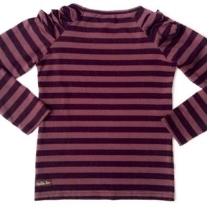 Matilda Jane You & Me Holt Striped Tee Large
